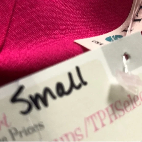 792 NWT Gilli V-neck Shortsleeved Solif Pink & Floral Print Dress. SzS - Picture 8 of 8